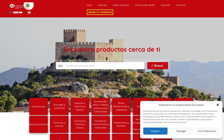 Screenshot stránky comerciopetrer.es