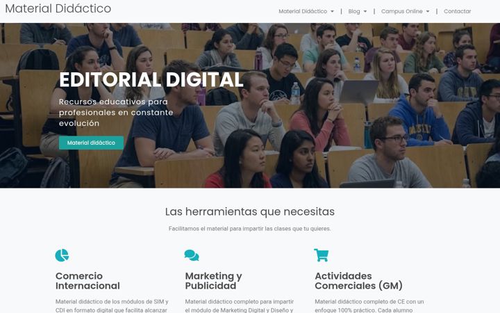 Screenshot of comercioymarketing.es