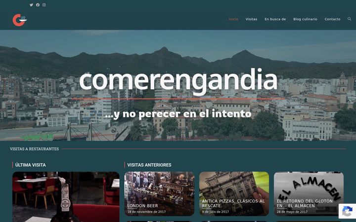 Screenshot of comerengandia.es
