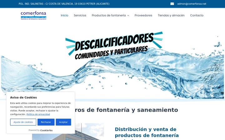 Screenshot of comerfonsa.net