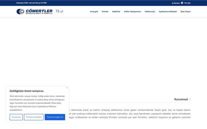 Skärmbild av comertler.com.tr