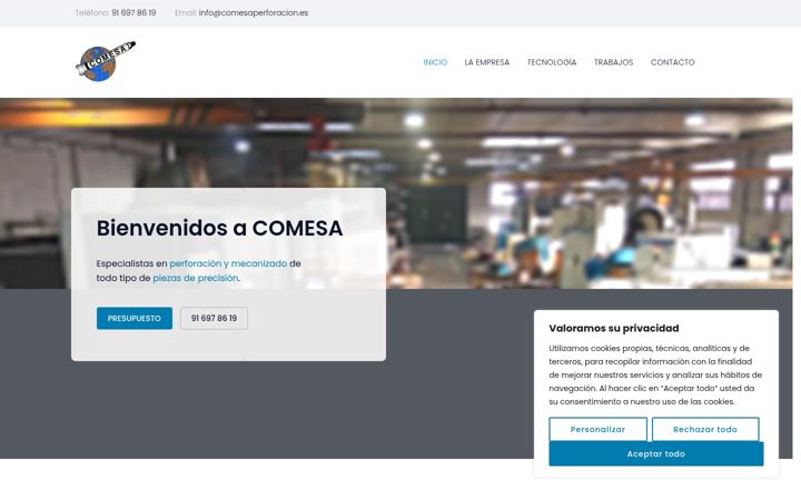 Screenshot of comesaperforacion.es