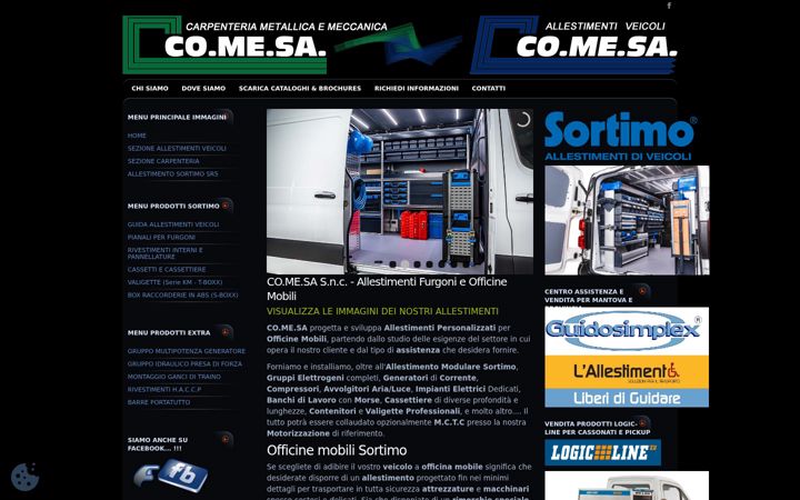 Screenshot of comesasnc.com