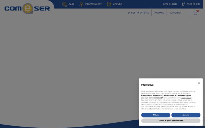 Skärmbild av comeser.it