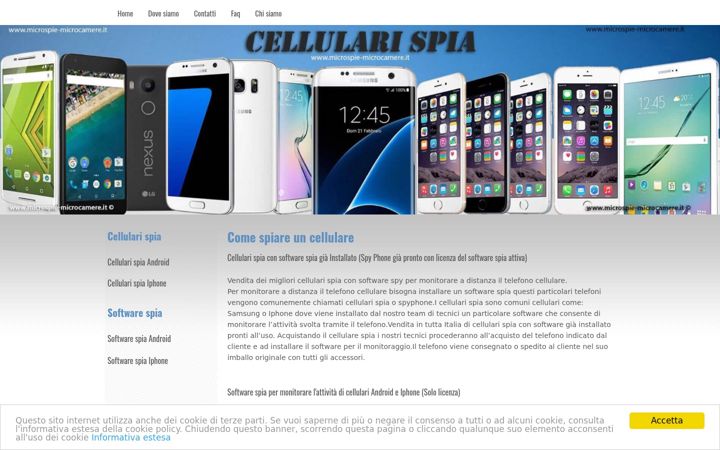 Screenshot of comespiareuncellulare.it