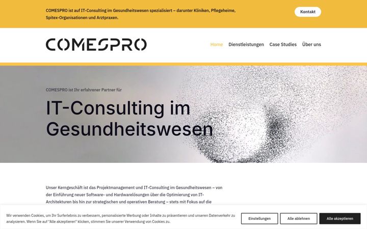 Screenshot of comespro.ch