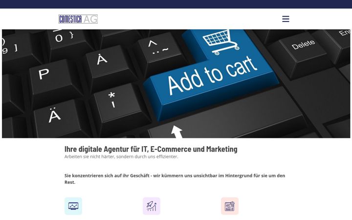 Screenshot of comestica.de