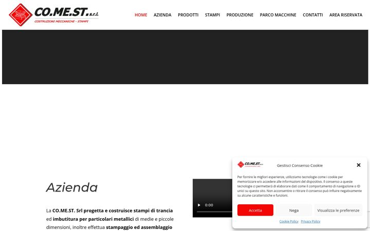 Screenshot of comestsrl.it