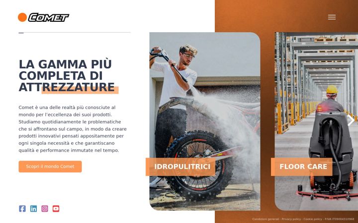 Screenshot of comet-cleaning.com