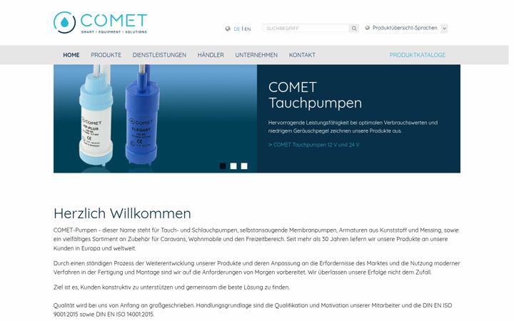 Screenshot of comet-pumpen.de