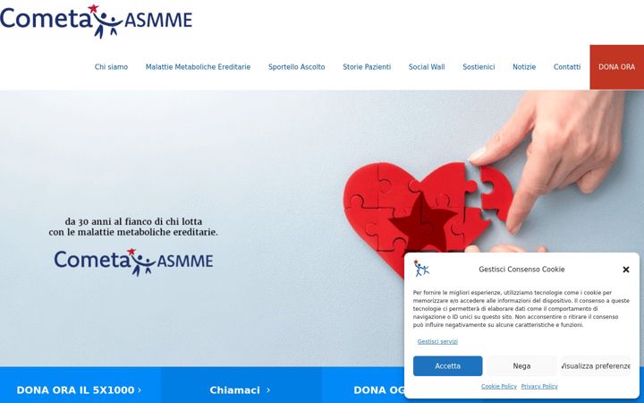 Captura de pantalla de cometaasmme.org