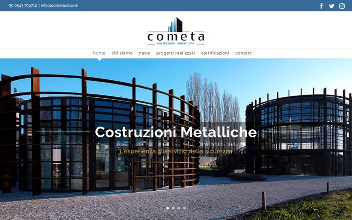 Screenshot of cometasrl.com