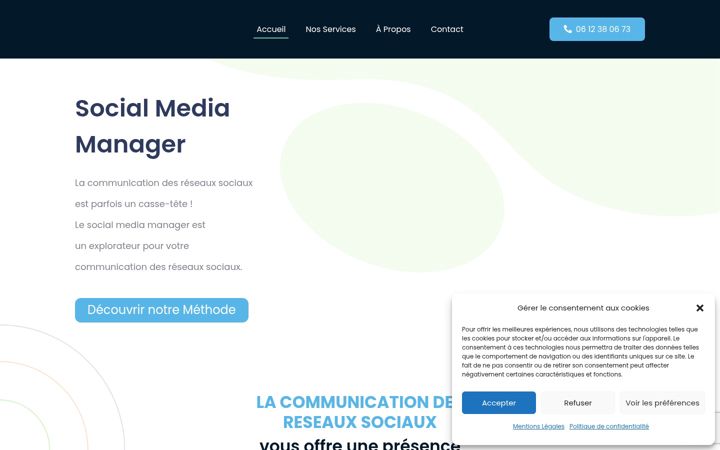 Screenshot of cometclair.fr
