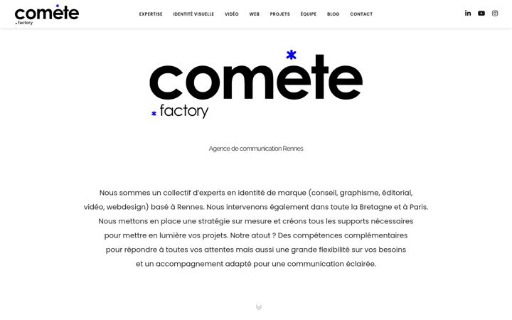 Screenshot of cometefactory.com