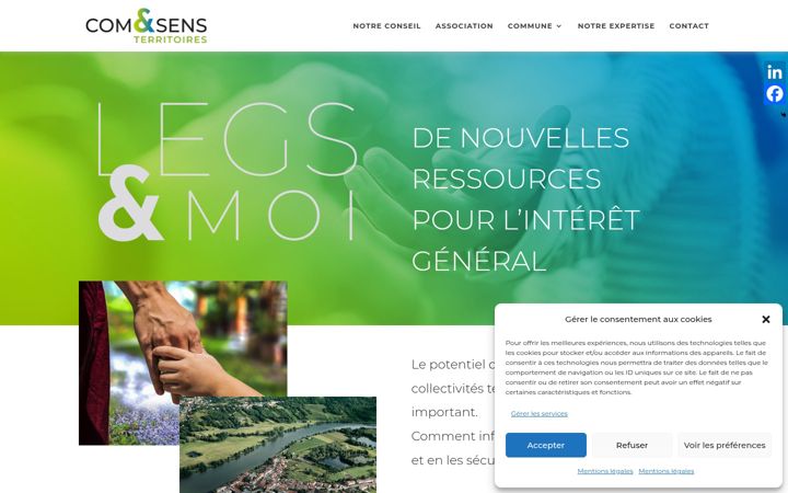 Screenshot of cometsensterritoires.fr