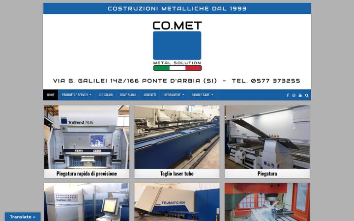 Screenshot of cometsiena.it