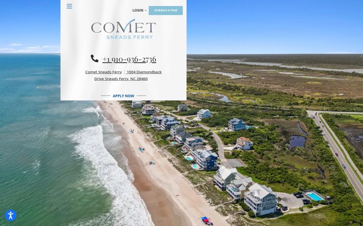 Screenshot of cometsneadsferry.com