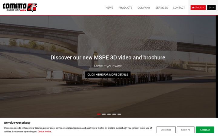 Screenshot of cometto.com
