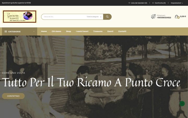 Screenshot of comeunavoltaricami.it