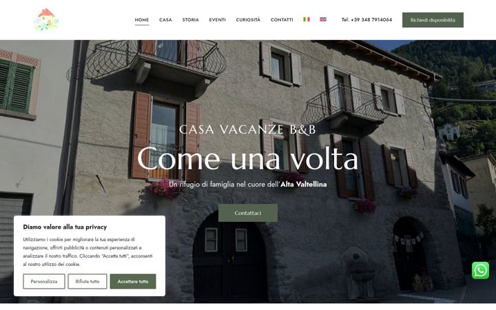 Screenshot of comeunavoltavaltellina.it