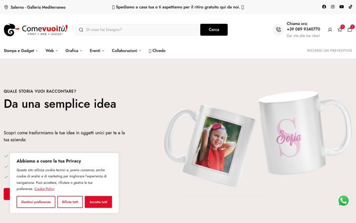 Екранна снимка на comevuoitu.it