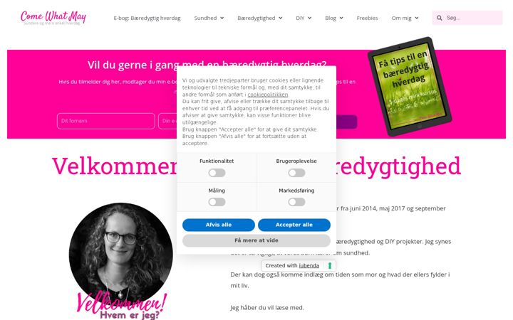 Screenshot of comewhatmay.dk