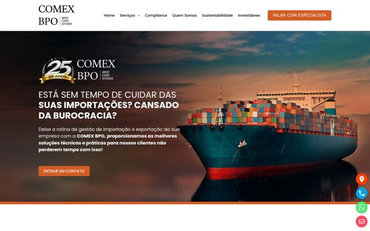 Ekrano kopija comexbpo.com.br