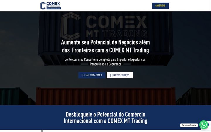 Screenshot of comexmt.com.br
