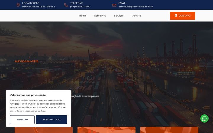 Screenshot of comexville.com.br