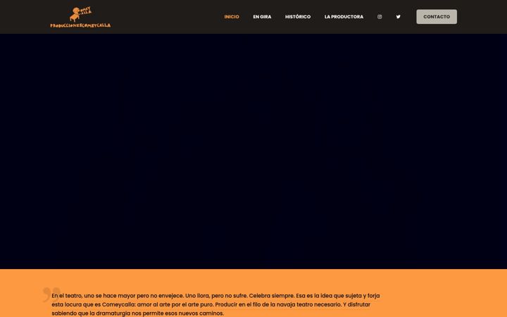 Screenshot stránky comeycalla.net