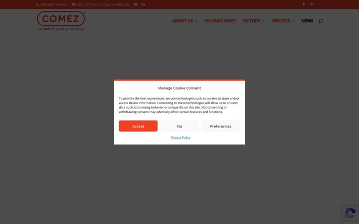 Screenshot of comez.com