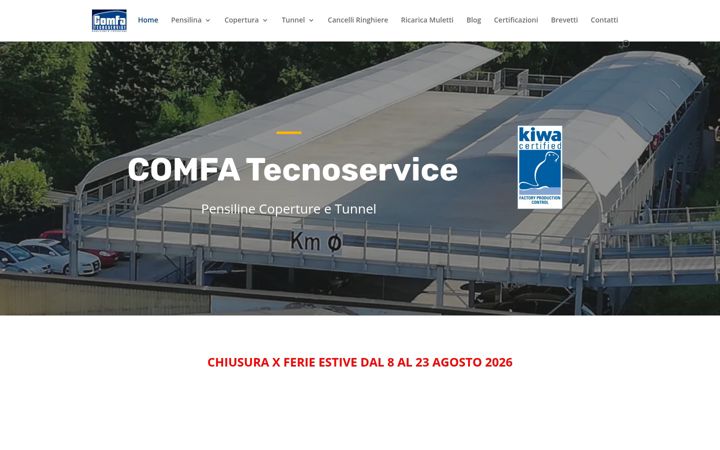 Екранна снимка на comfa.it