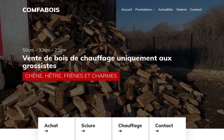 Screenshot of comfabois.fr