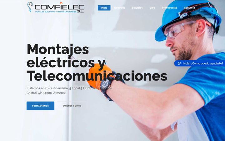Captura de ecrã de comfielec.com