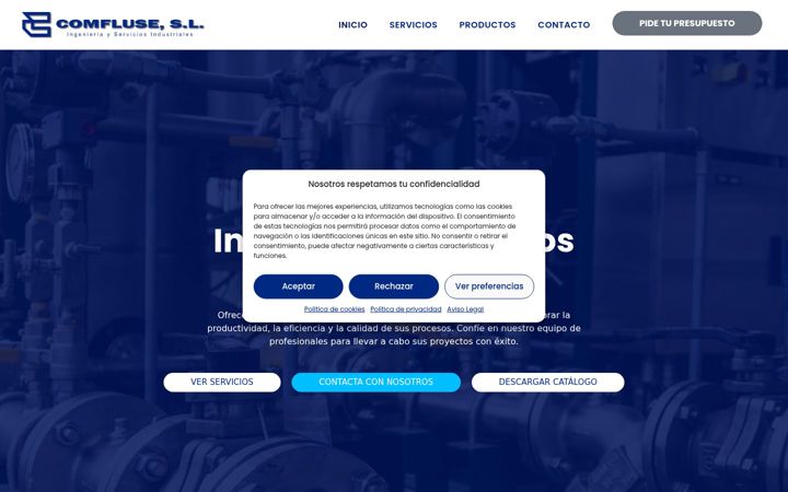 Screenshot of comfluse.net