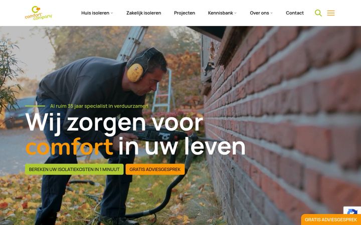 Captura de pantalla de comfort-company.nl