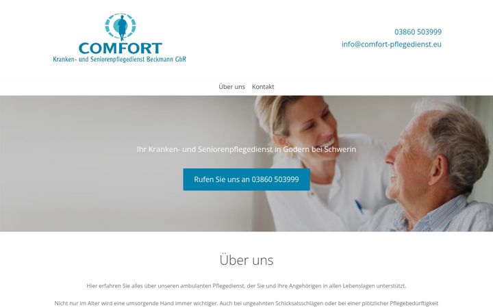 Ekrano kopija comfort-pflegedienst.eu