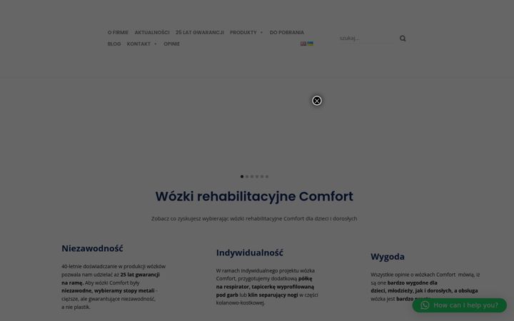 Zrzut ekranu comfort-reha.pl