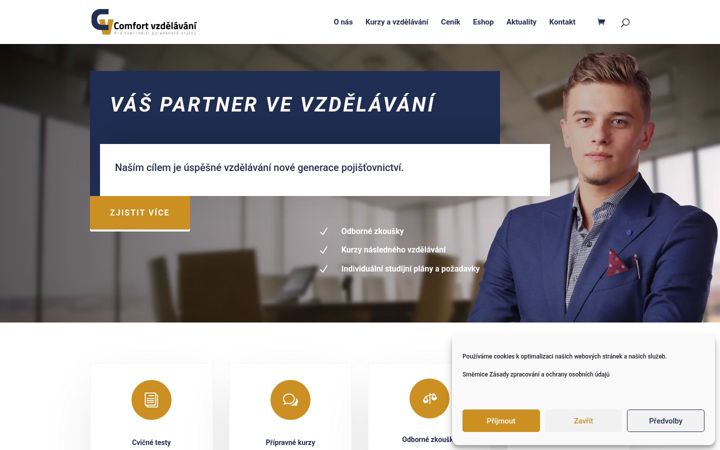 Ekrano kopija comfort-vzdelavani.cz