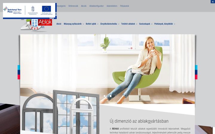 Screenshot of comfortablak.hu