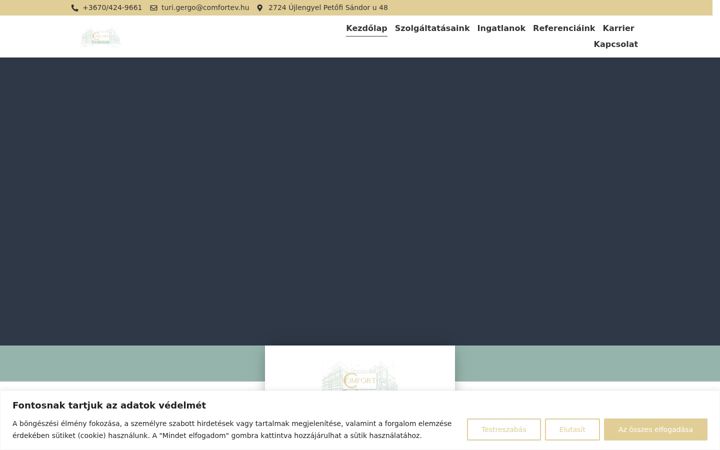 Screenshot of comfortev.hu