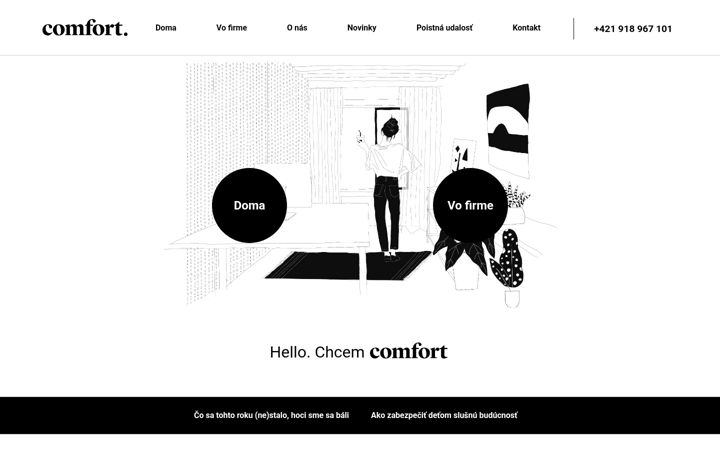 Screenshot of comfortfinance.sk