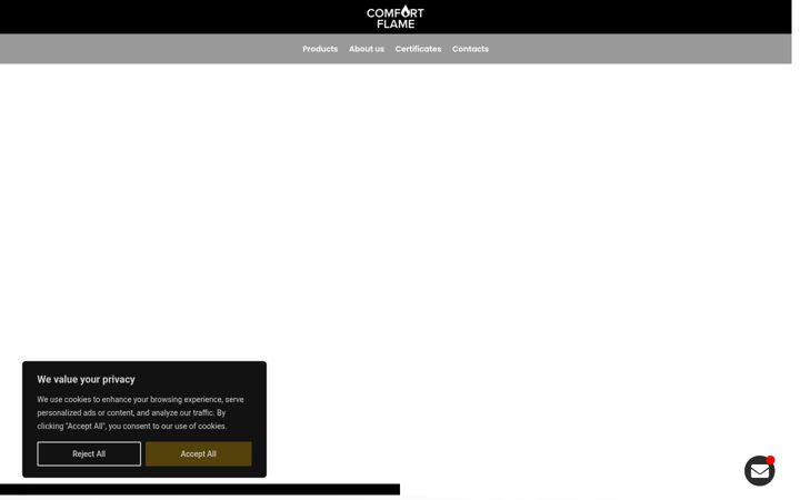Screenshot di comfortflame.co.uk