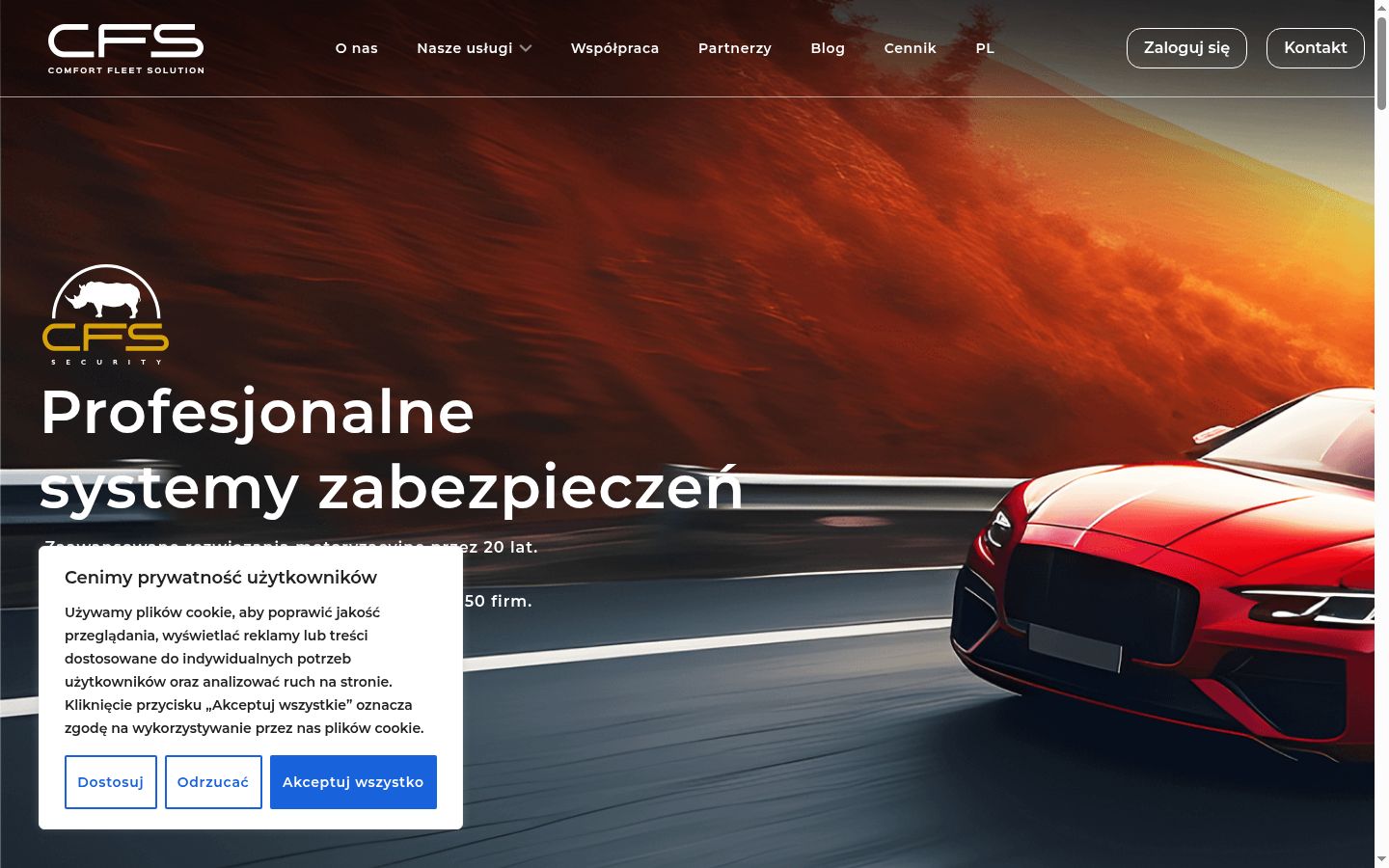 Snímek obrazovky baneru souhlasu zobrazeného před jakoukoli interakcí