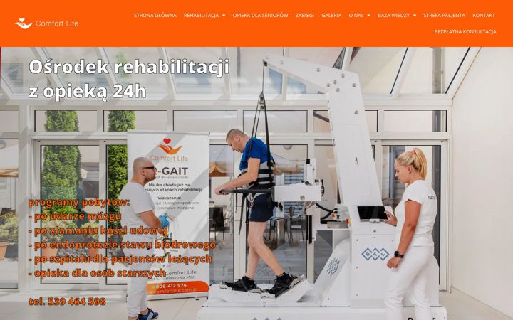 Snímek obrazovky comfortlife.com.pl