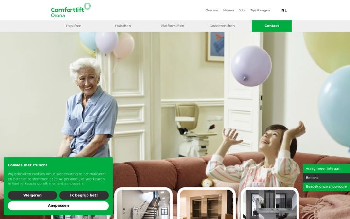 Screenshot of comfortlift.be