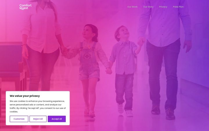 Екранна снимка на comfortquest.io