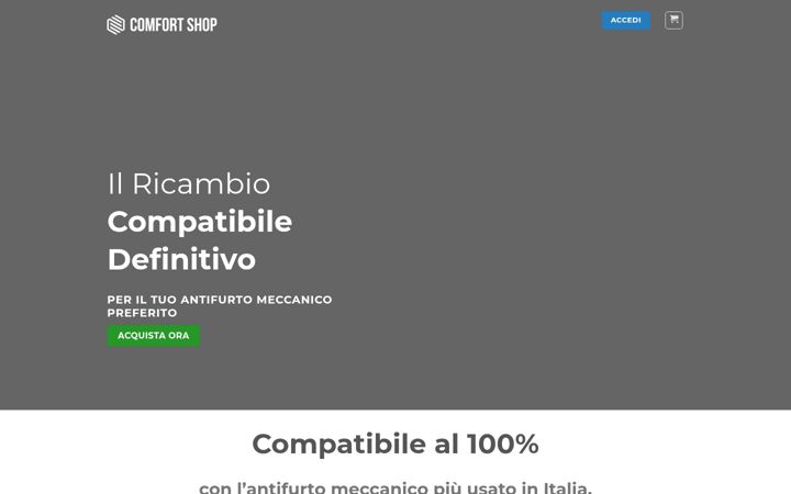Screenshot of comfortshop.it