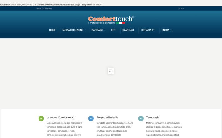 Screenshot of comforttouch.it