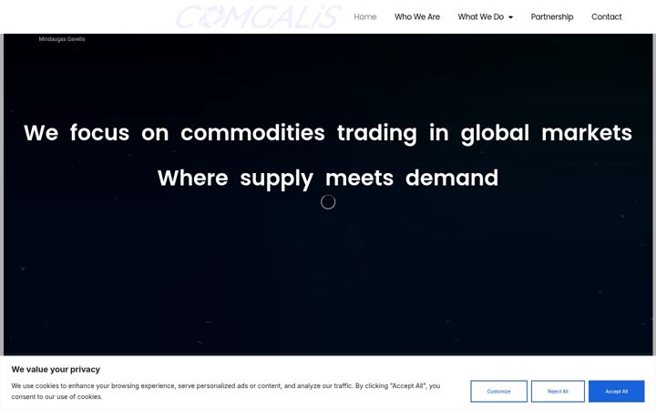 Screenshot of comgalis.com